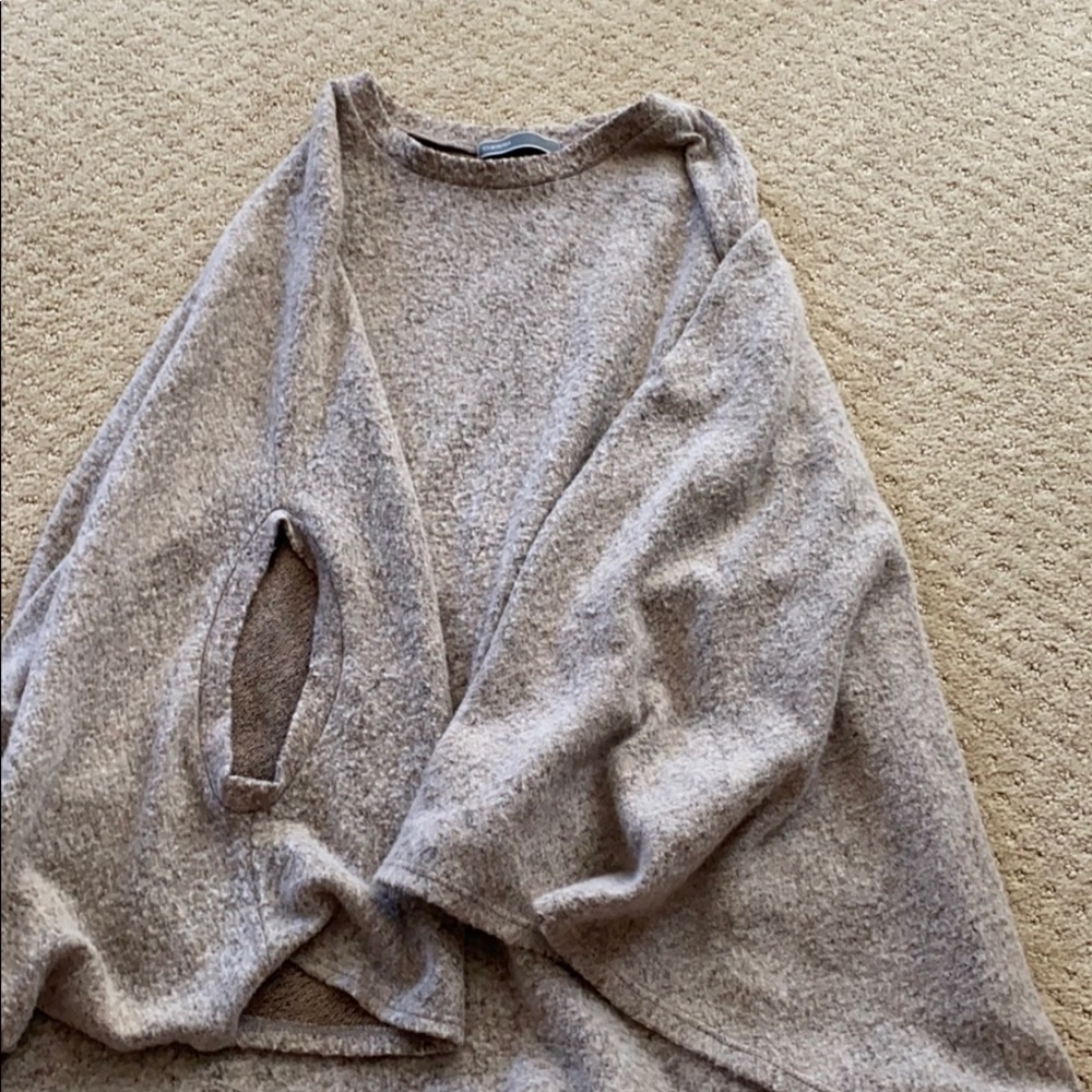 Soft cape style sweater